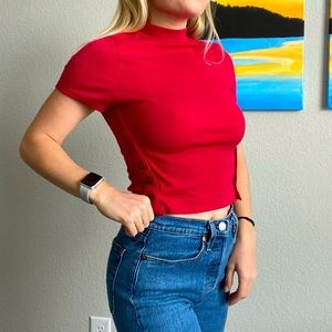 Free People short-sleeve turtleneck